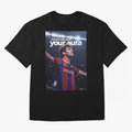 Lionel Messi - They can't copy & paste your aura Oversized T-Shirt Show Love for Legendary Goals in the FIFA World Cup 2026 USA Canada Mexico Journey through Messi, CR7 and Mbappe Highlights, Netherlands Pride, Football Festival Excitement, Trophy