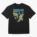 R9 Ronaldo Nazario Retro Brazil Soccer Oversized T-Shirt Stand Proud for FIFA World Cup 2026 Capturing Messi, Spain and Netherlands Energy, Football Festival Excitement, Trophy Ambitions, Country Rivalries and Star Player Buzz; Ideal for Fans Who