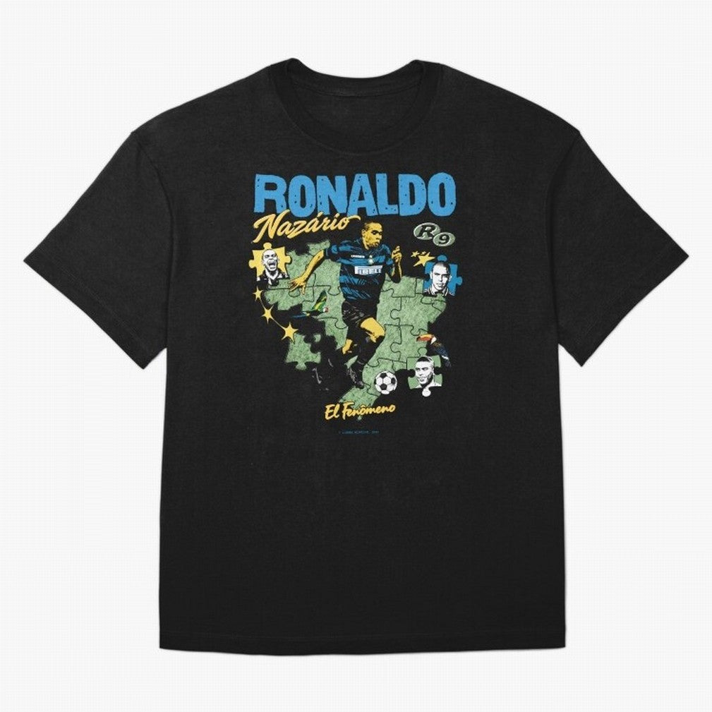 R9 Ronaldo Nazario Retro Brazil Soccer Oversized T-Shirt Stand Proud for FIFA World Cup 2026 Capturing Messi, Spain and Netherlands Energy, Football Festival Excitement, Trophy Ambitions, Country Rivalries and Star Player Buzz; Ideal for Fans Who