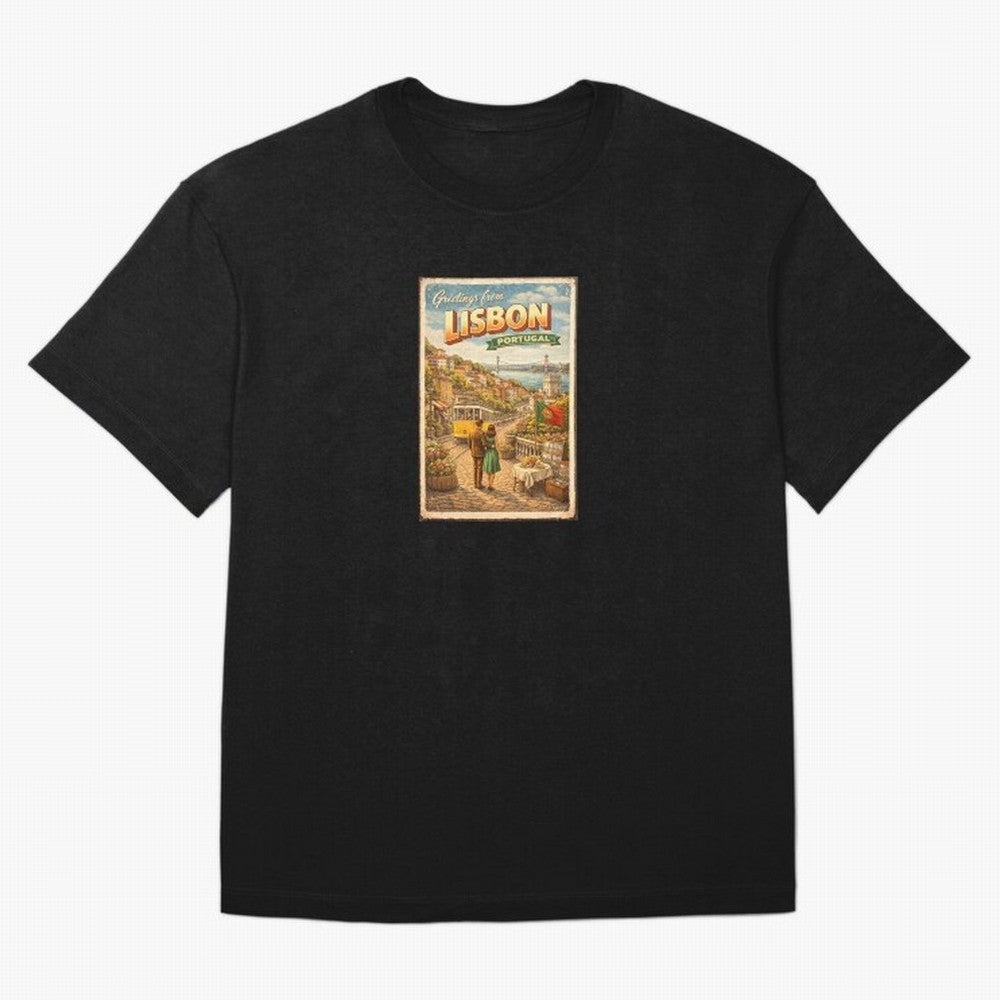 lisbon Oversized T-Shirt Back Your Heroes with FIFA World Cup 2026 Group Stage for Fans of CR7 and Argentina, Bringing Stadium Memories, Football Loyalty, International Chants and Championship Tradition; Great for Supporters Who Love Legendary