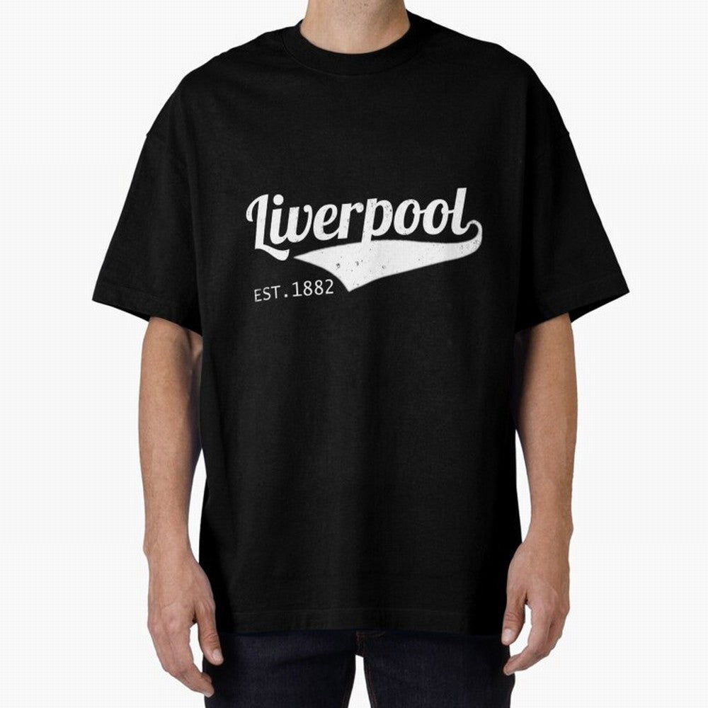 Liverpool Oversized T-Shirt Show Support during Match Day Hype around FIFA World Cup 2026 Group Stage, Messi, CR7 and Mbappe, Portugal, Match Day Excitement, Supporter Culture, Golden Goals and Global Football Passion; Made for Collectors Who Enjoy