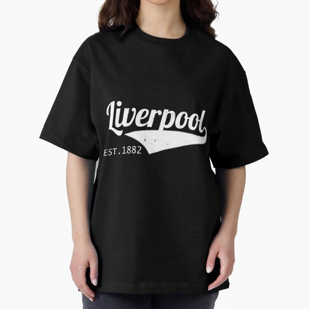 Liverpool Oversized T-Shirt Show Support during Match Day Hype around FIFA World Cup 2026 Group Stage, Messi, CR7 and Mbappe, Portugal, Match Day Excitement, Supporter Culture, Golden Goals and Global Football Passion; Made for Collectors Who Enjoy