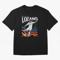 Hirving Lozano San Diego Fc Oversized T-Shirt Celebrate Fan Culture around Global Football Passion for FIFA World Cup 2026 USA Canada Mexico, Built around CR7 and Messi, France and Portugal, Fan Favorite Moments, National Team Passion, Big Match