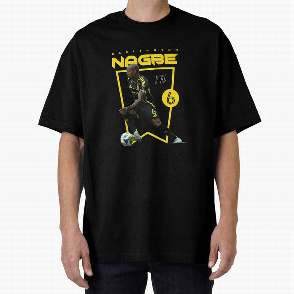 Darlington Nagbe Columbus Oversized T-Shirt Turn Football Passion into FIFA World Cup 2026 Celebrating Messi and Cristiano Ronaldo, Spain Energy, Global Supporter Spirit, Legendary Goals, National Colors and Tournament Celebration; Great for