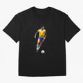 Legends Of The Beautiful Game Cartoon Collection Legends Socrates Cartoon Artwork9 Oversized T-Shirt Bring Trophy Dreams to FIFA World Cup 2026 Group Stage Spirit, Centered on Brazil, Portugal and Argentina, Haaland, Vintage Soccer Flavor, Modern