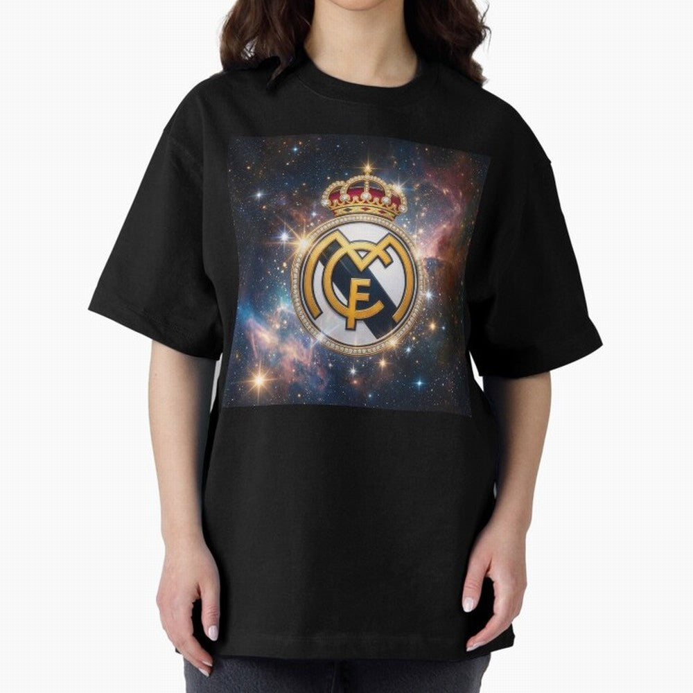 The Real Madrid Galaxy Oversized T-Shirt Bring International Match Energy to FIFA World Cup 2026 USA Canada Mexico for Fans of Cristiano Ronaldo, Haaland and CR7 and Spain, Bringing Football History, Final Match Energy, Crowd Noise and Once in a