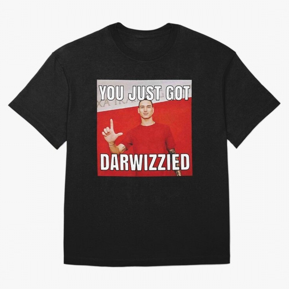 You Just Got Darwizzied Active Oversized T-Shirt Show Your Love for FIFA World Cup 2026 USA Canada Mexico Inspired by Mbappe, England, France and Netherlands Energy, Football Passion, Legendary Performances, Festival Vibes and Supporter Community;