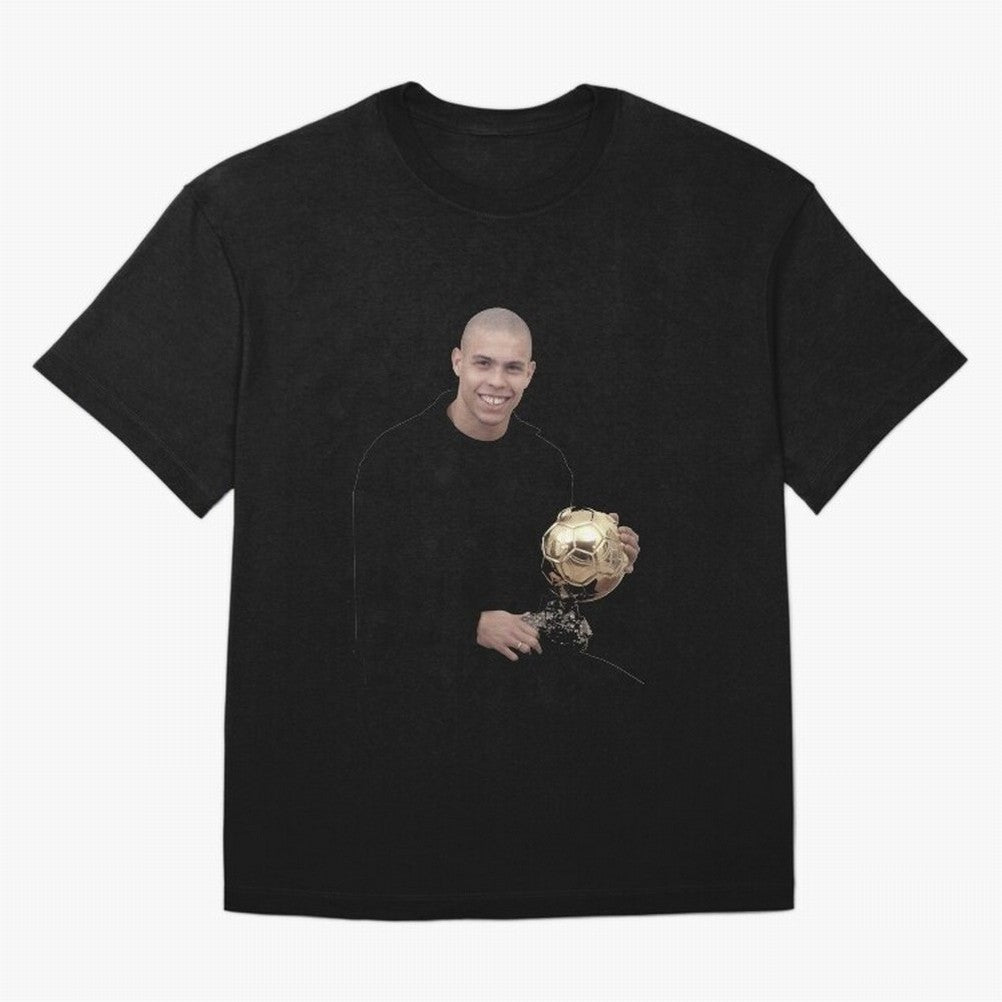 Ronaldo Iconic Ballon d¡¯Or Football Art Oversized T-Shirt Capture Stadium Memories from Global Football Passion for FIFA World Cup 2026 USA Canada Mexico, Filled with Neymar, Argentina, France and Brazil, Game Day Rituals, Football Legends,