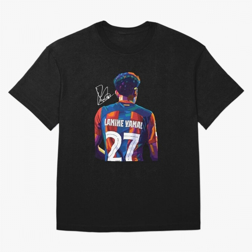 Lamine Yamal Football Player Oversized T-Shirt Fuel the Hype around FIFA World Cup 2026 for Fans of CR7 and Portugal, Spain and Germany, Bringing Match Day Excitement, Supporter Culture, Golden Goals and Global Football Passion; Ideal for