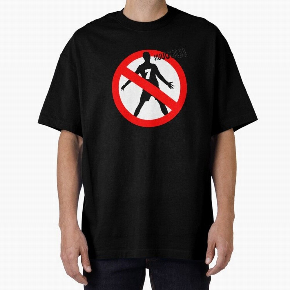 No Siiuuu Number 7 Soccer Meme Oversized T-Shirt Make Your Look Match the FIFA World Cup 2026 USA Canada Mexico Journey through Messi Highlights, Portugal, Spain and Germany Pride, Football Festival Excitement, Trophy Ambitions, Country Rivalries