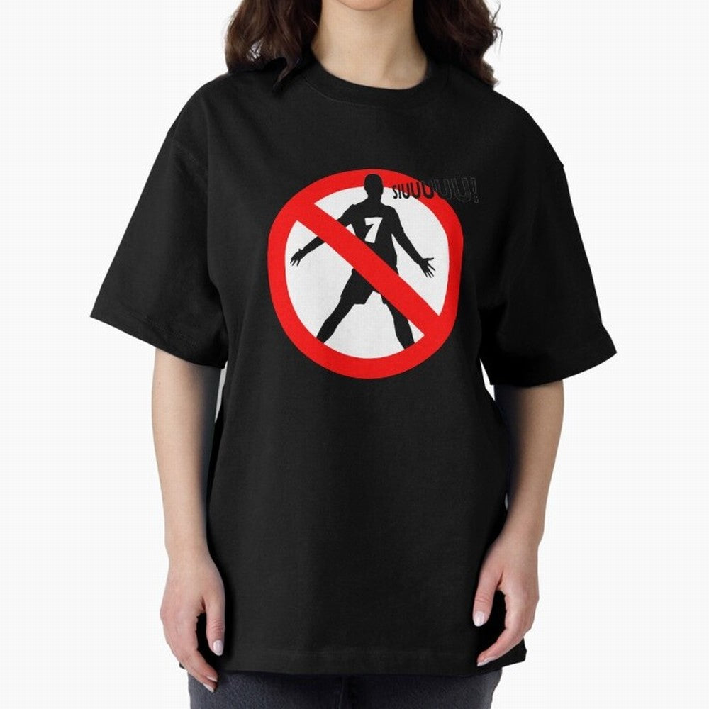 No Siiuuu Number 7 Soccer Meme Oversized T-Shirt Make Your Look Match the FIFA World Cup 2026 USA Canada Mexico Journey through Messi Highlights, Portugal, Spain and Germany Pride, Football Festival Excitement, Trophy Ambitions, Country Rivalries