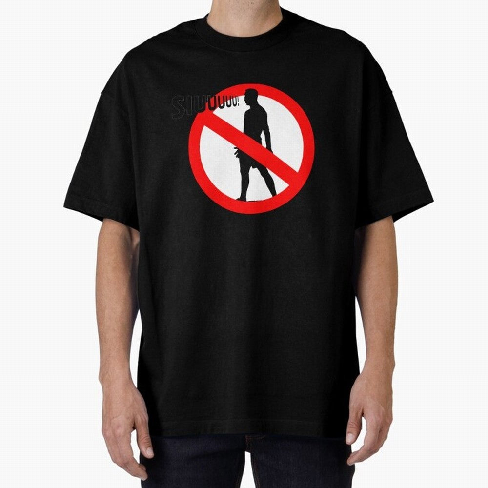 No Siiuuu Funny Soccer Meme Design Oversized T-Shirt Back Your Heroes with FIFA World Cup 2026 Group Stage for Fans of Messi, Neymar and Mbappe and Netherlands, Bringing Soccer Culture, Superstar Moments, National Team Dreams and Competitive Fire;
