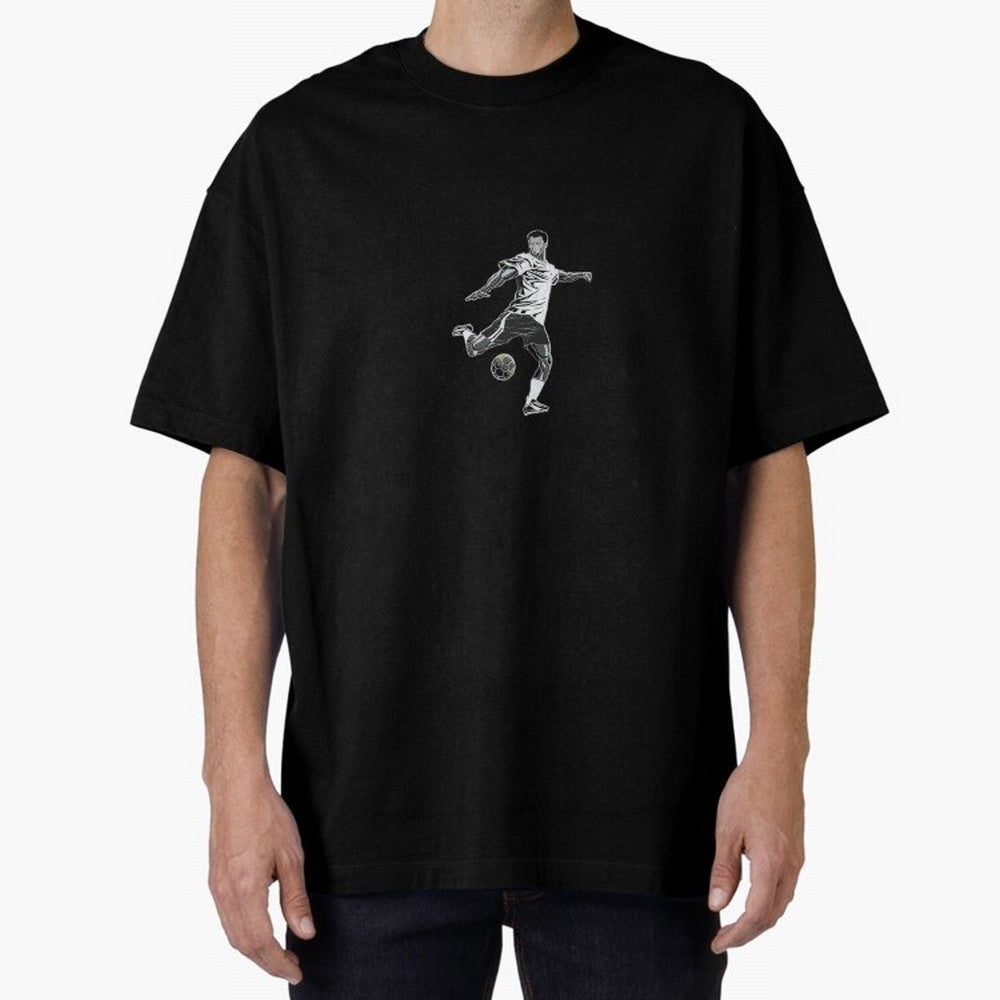 Fooball player Oversized T-Shirt Create FIFA World Cup 2026 Group Stage for Fans of Haaland and Portugal, Spain and Germany, Bringing Championship Spirit, Famous Goals, Roaring Crowds and International Football Unity; Perfect for People Who Love