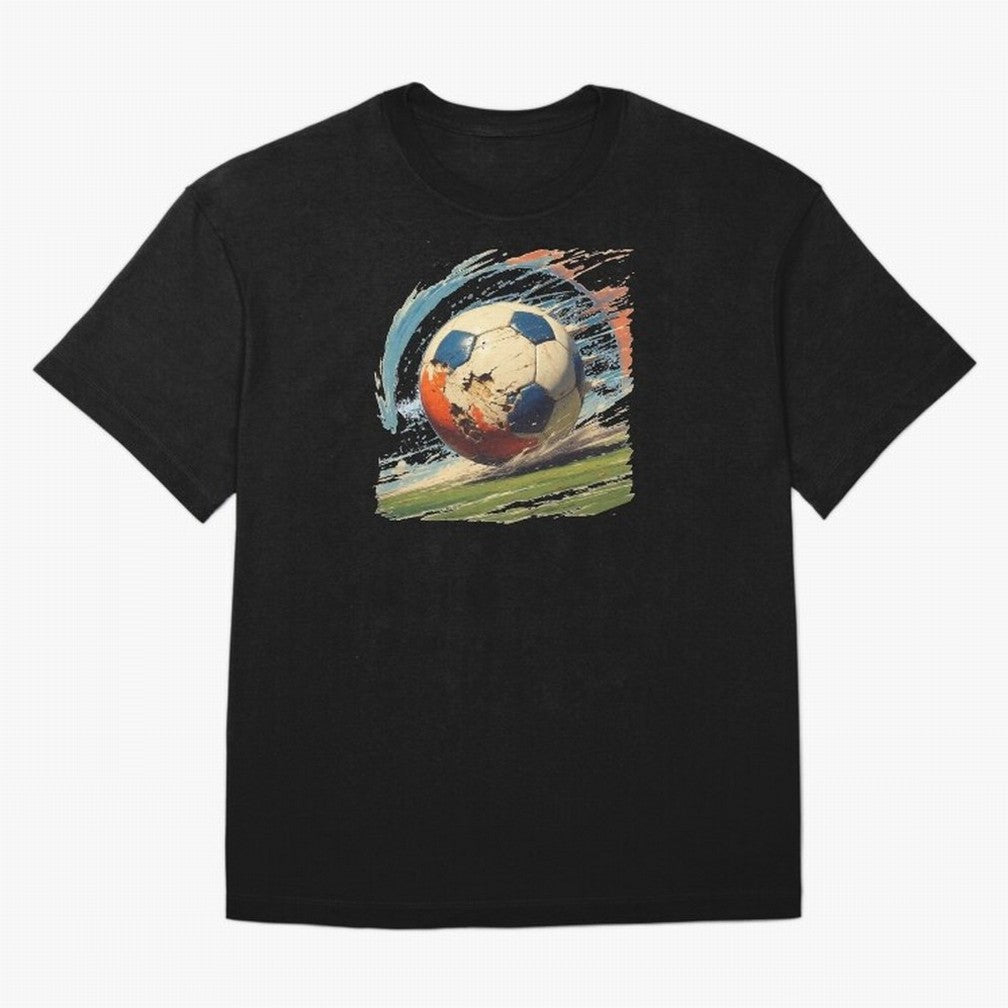 Soccer Ball in Fight Oversized T-Shirt Support the Legends of FIFA World Cup 2026 with Messi, Neymar and Mbappe, Netherlands Energy, Stadium Chants, National Pride, Trophy Dreams and Unforgettable Football Memories; Made for Die Hard Supporters,