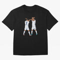Ronaldo Madrid Celebration Duo Oversized T-Shirt Bring Retro Soccer Energy to FIFA World Cup 2026 Group Stage Filled with Cristiano Ronaldo, England and Germany Energy, Game Day Rituals, Football Legends, Country Pride and the Road to the Final;