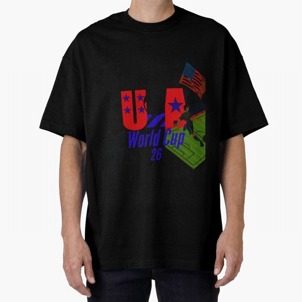 usa world cup 26 Oversized T-Shirt Celebrate Football Heritage in FIFA World Cup 2026 USA Canada Mexico for Fans of Neymar and Netherlands, Bringing Stadium Memories, Football Loyalty, International Chants and Championship Tradition; Ideal for