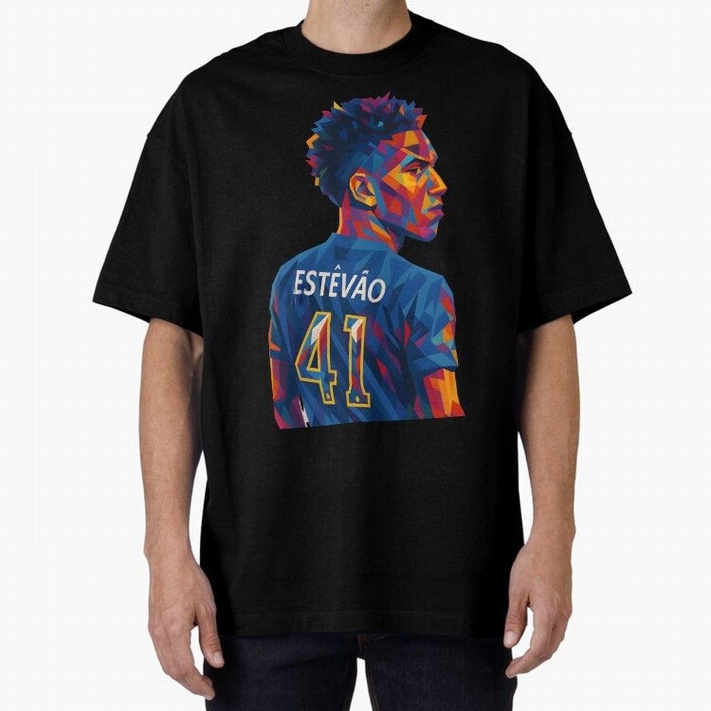 Est¨ºv?o Oversized T-Shirt Join the Countdown to FIFA World Cup 2026 Spirit, Filled with Portugal, Spain and Germany, Neymar, Haaland and Cristiano Ronaldo, Tournament Hype, Historic Matchups, Family Viewing Parties and Global Sports Pride; Ideal