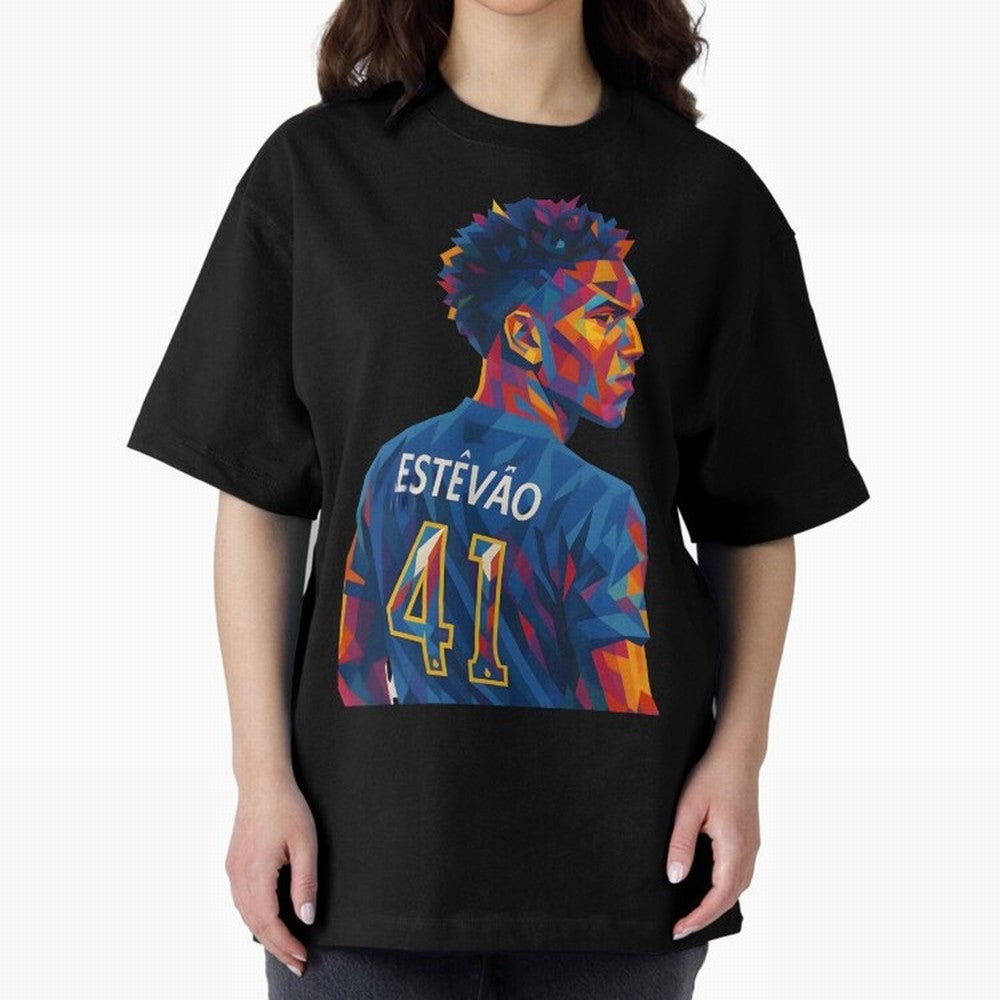 Est¨ºv?o Oversized T-Shirt Join the Countdown to FIFA World Cup 2026 Spirit, Filled with Portugal, Spain and Germany, Neymar, Haaland and Cristiano Ronaldo, Tournament Hype, Historic Matchups, Family Viewing Parties and Global Sports Pride; Ideal