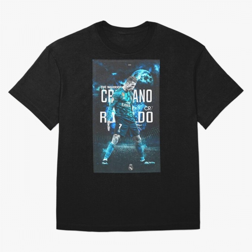 Ronaldo Oversized T-Shirt Embrace Global Football Passion for FIFA World Cup 2026 Group Stage, with Messi, Brazil, Classic Soccer Heritage, Championship Pressure, Fan Loyalty and International Pride; Created for Match Day Parties, Soccer Gifts, Fan