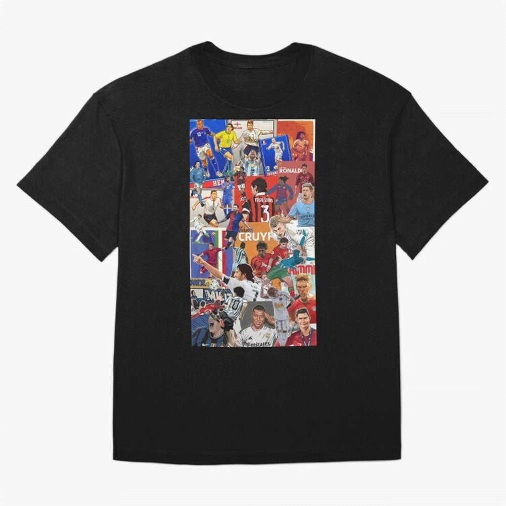 The Greats Oversized T-Shirt Celebrate Unforgettable Nights in FIFA World Cup 2026 Group Stage Driven by Mbappe and Neymar, England and Germany Energy, Championship Spirit, Famous Goals, Roaring Crowds and International Football Unity; Made for Die