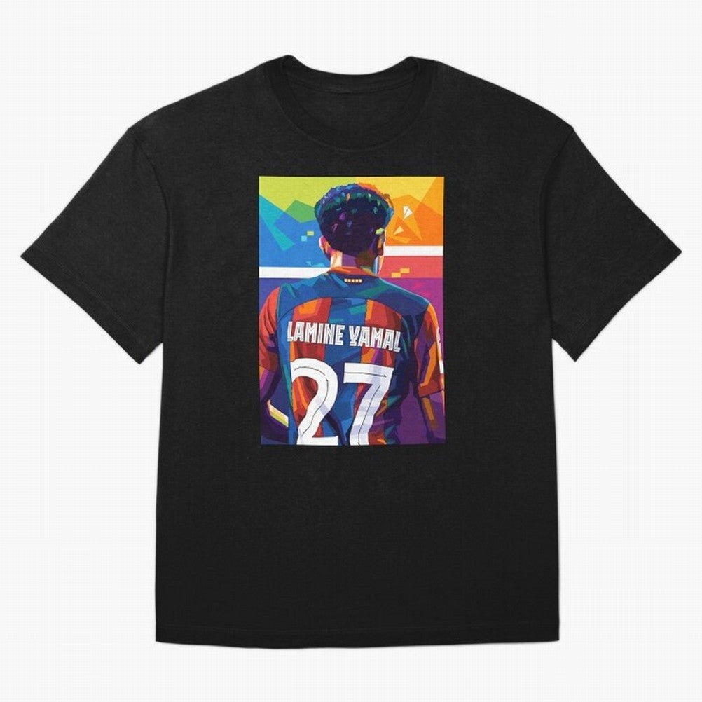 Lamine Yamal Wpap Pop Art Oversized T-Shirt Celebrate Soccer Greatness during FIFA World Cup 2026 Group Stage Spirit, with Spain, Messi, Tournament Hype, Historic Matchups, Family Viewing Parties and Global Sports Pride; Made for Die Hard