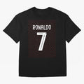 Christiano Ronaldo Portugal Kit 2025 Oversized T-Shirt Bring FIFA World Cup 2026 Capturing Messi, CR7 and Mbappe, England Energy, Vintage Soccer Flavor, Modern Football Stars, National Flags and Final Night Emotion; Great for Supporters Who Love