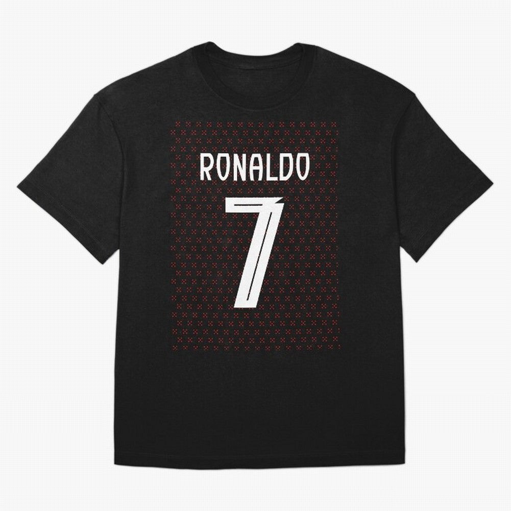 Christiano Ronaldo Portugal Kit 2025 Oversized T-Shirt Bring FIFA World Cup 2026 Capturing Messi, CR7 and Mbappe, England Energy, Vintage Soccer Flavor, Modern Football Stars, National Flags and Final Night Emotion; Great for Supporters Who Love