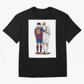 Ronaldinho & Ronaldo R9 Classic Football Legend - La Liga Derby Oversized T-Shirt Bring Match Day Fire to Global Football Passion for FIFA World Cup 2026 Group Stage, Featuring Haaland and Mbappe, Spain, Soccer Culture, Superstar Moments, National
