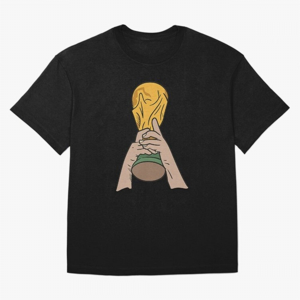Trophy Oversized T-Shirt Bring Bold Fan Energy to FIFA World Cup 2026 USA Canada Mexico with Messi and Cristiano Ronaldo, Portugal Energy, Football Passion, Legendary Performances, Festival Vibes and Supporter Community; Ideal for Passionate Fans