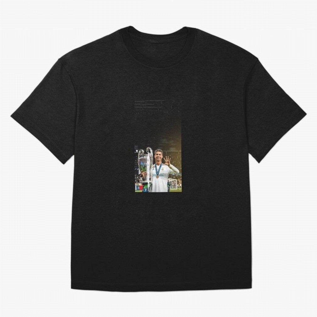 Ronaldo Oversized T-Shirt Feel the Trophy Chase of FIFA World Cup 2026 Group Stage Capturing Neymar, Portugal Energy, Vintage Soccer Flavor, Modern Football Stars, National Flags and Final Night Emotion; Great for Supporters Who Love Legendary