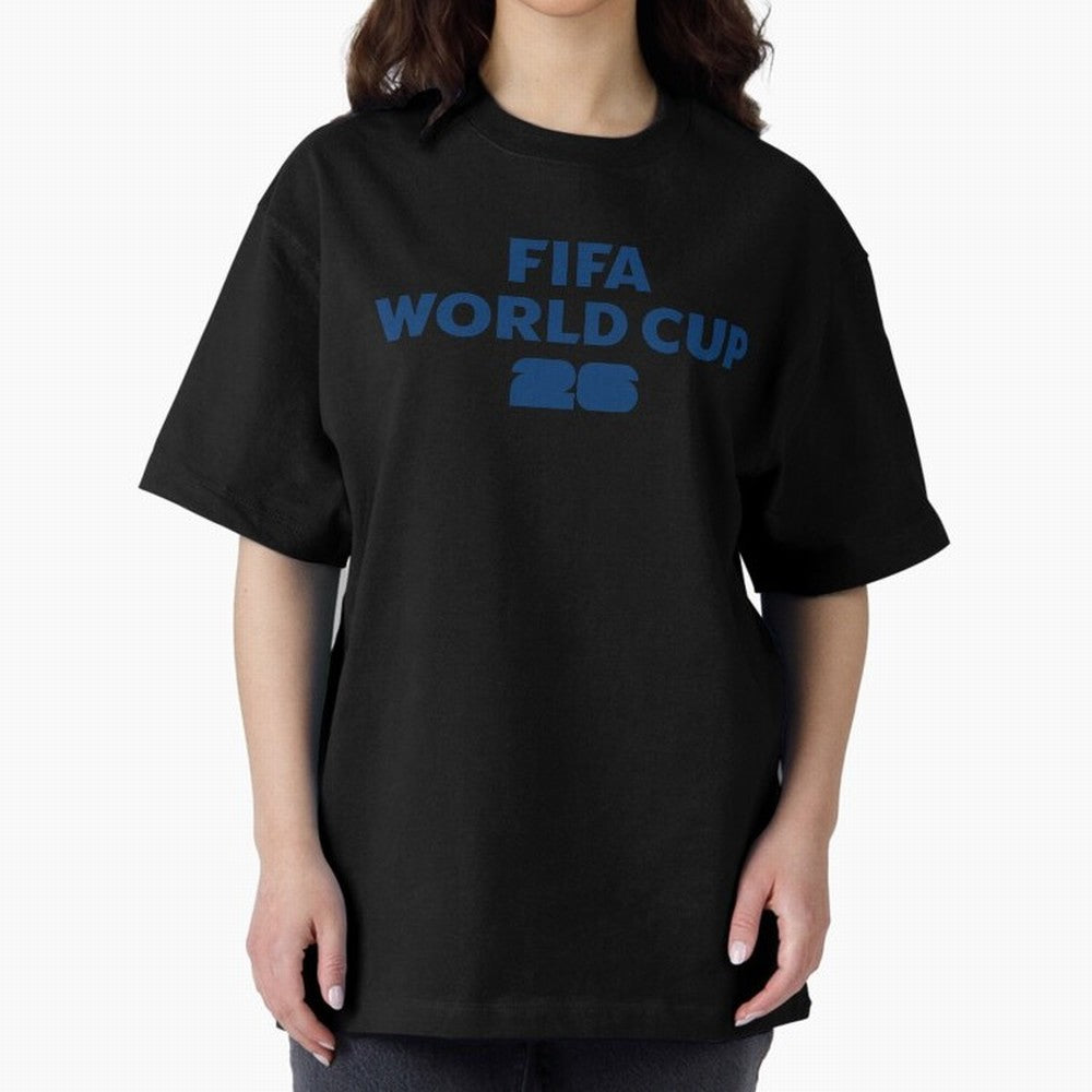 The Biggest Tournament in the World Oversized T-Shirt Relive FIFA World Cup 2026 USA Canada Mexico for Fans of Messi and France, Bringing Stadium Memories, Football Loyalty, International Chants and Championship Tradition; Great for Supporters Who