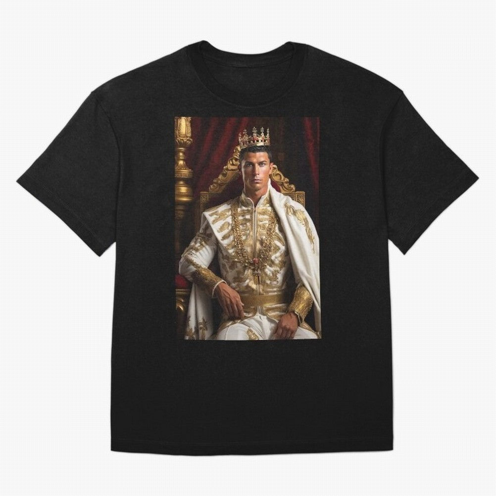 Ronaldo king Oversized T-Shirt Follow the Final Road of FIFA World Cup 2026 Group Stage Driven by Messi and Cristiano Ronaldo, England, France and Netherlands Energy, Worldwide Fan Energy, Dramatic Goals, Stadium Lights and Championship
