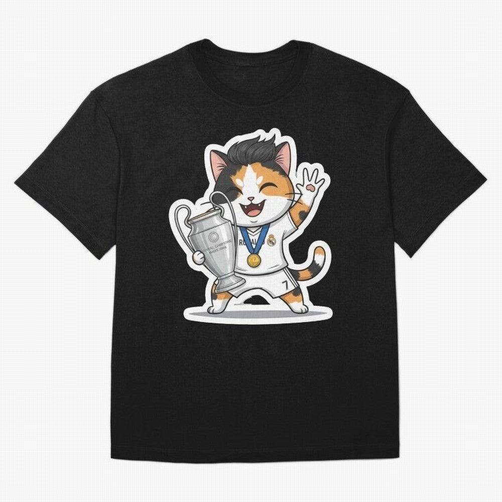 Kitten - Ucl Tittle | Ronaldo Oversized T-Shirt Bring Legendary Rivalry Energy to the FIFA World Cup 2026 Journey through Mbappe Highlights, England Pride, Worldwide Fan Energy, Dramatic Goals, Stadium Lights and Championship Celebrations; Made for