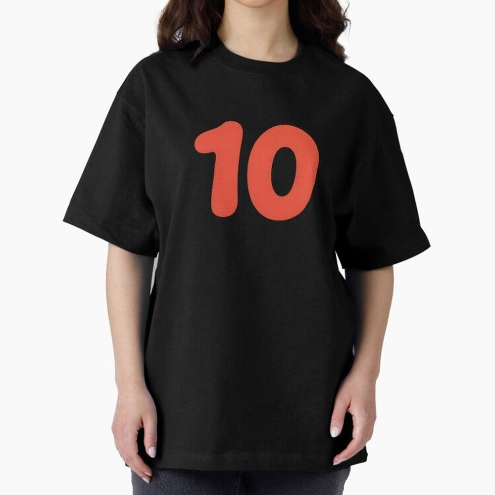 Number ten Oversized T-Shirt Bring Global Tournament Vibes to FIFA World Cup 2026 Group Stage for Fans of Haaland and Spain, Bringing Classic Soccer Heritage, Championship Pressure, Fan Loyalty and International Pride; Perfect for Supporters Who