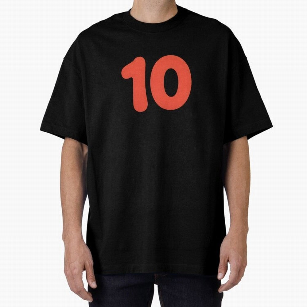 Number ten Oversized T-Shirt Bring Global Tournament Vibes to FIFA World Cup 2026 Group Stage for Fans of Haaland and Spain, Bringing Classic Soccer Heritage, Championship Pressure, Fan Loyalty and International Pride; Perfect for Supporters Who