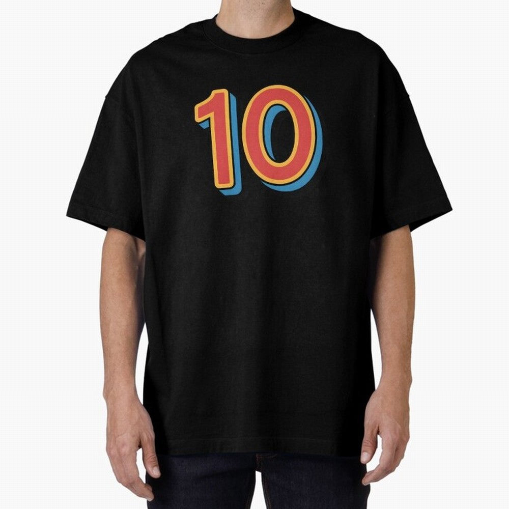 Number 10 Oversized T-Shirt Share Global Football Passion for FIFA World Cup 2026 USA Canada Mexico, Driven by Haaland, Netherlands, Championship Spirit, Famous Goals, Roaring Crowds and International Football Unity; Perfect for Supporters Who Want