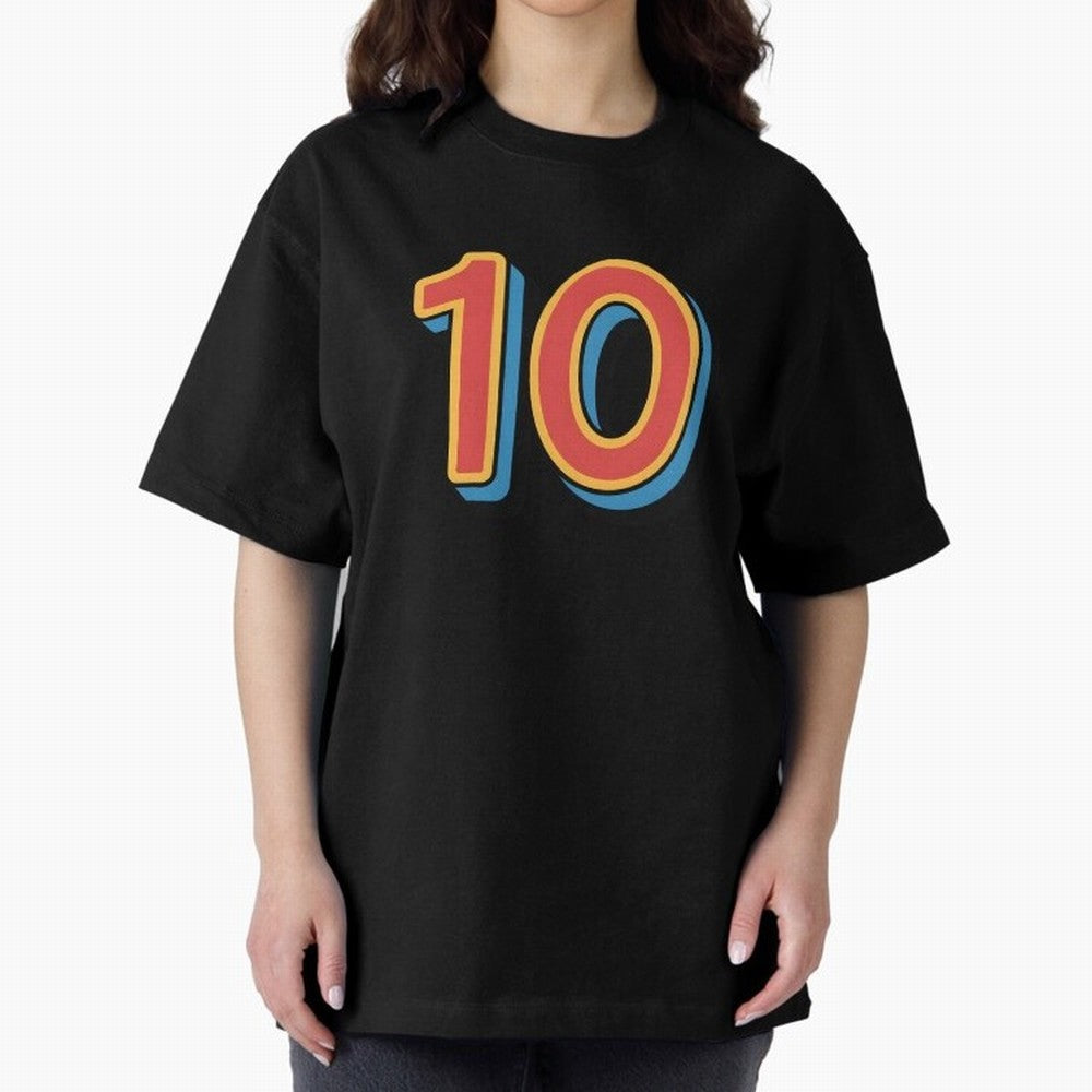 Number 10 Oversized T-Shirt Share Global Football Passion for FIFA World Cup 2026 USA Canada Mexico, Driven by Haaland, Netherlands, Championship Spirit, Famous Goals, Roaring Crowds and International Football Unity; Perfect for Supporters Who Want