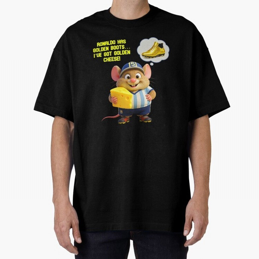 Zippy¡¯s Golden Cheese vs Ronaldo Oversized T-Shirt Join Supporters Worldwide for FIFA World Cup 2026 Group Stage for Fans of Mbappe and Neymar and England, France and Netherlands, Bringing Champion Mindset, Group Stage Buzz, Knockout Tension and