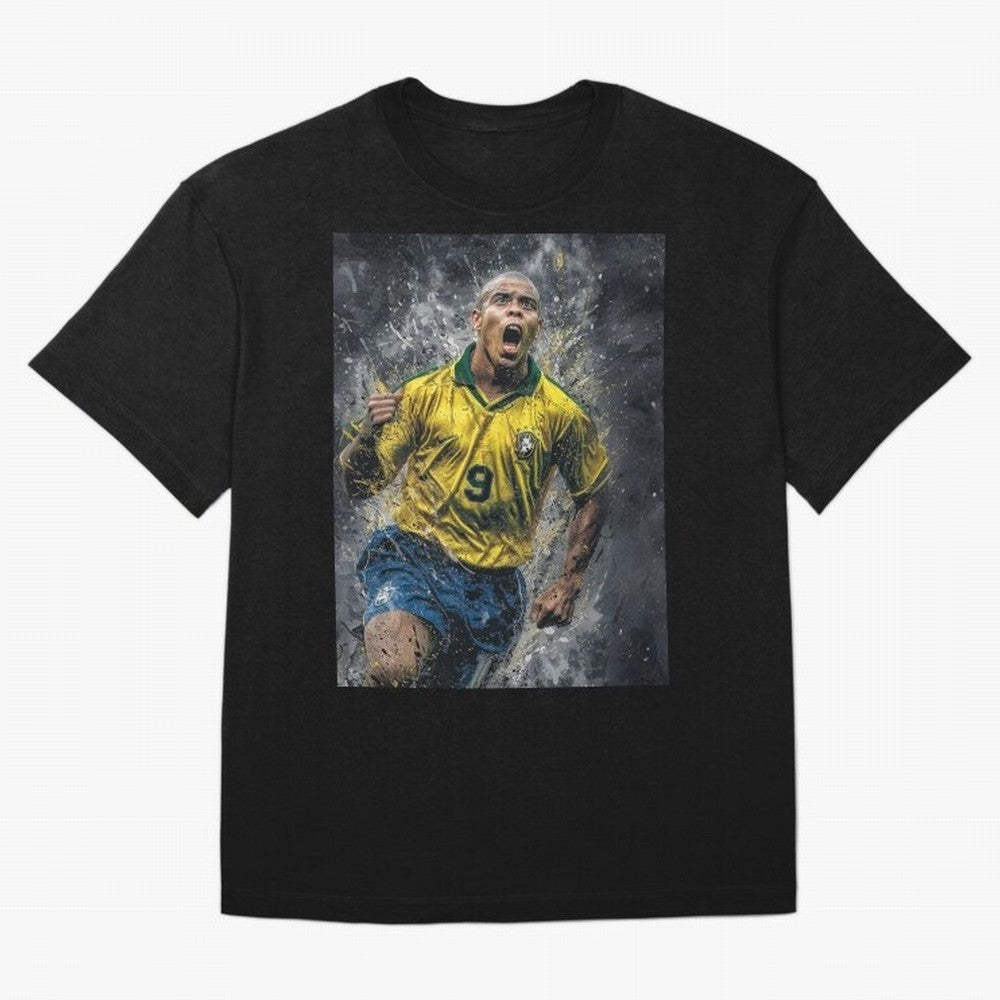 Ronaldo Naz¨¢rio - Il Fenomeno (Brazil) Oversized T-Shirt Celebrate Fan Culture around Match Day Hype around FIFA World Cup 2026, Messi and Cristiano Ronaldo, Netherlands, Global Supporter Spirit, Legendary Goals, National Colors and Tournament