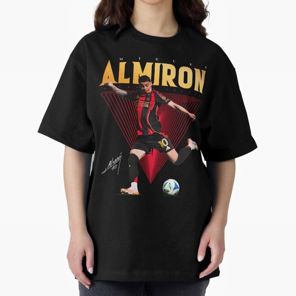 Miguel Almiron Atlanta United FC Oversized T-Shirt Celebrate Global Passion for FIFA World Cup 2026 Group Stage Featuring Neymar, Argentina and Brazil Energy, Stadium Memories, Football Loyalty, International Chants and Championship Tradition;