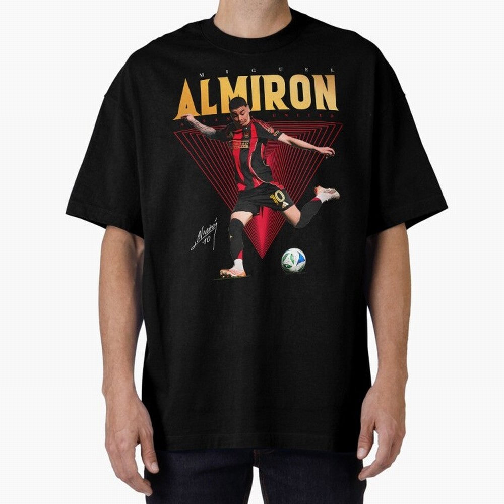 Miguel Almiron Atlanta United FC Oversized T-Shirt Celebrate Global Passion for FIFA World Cup 2026 Group Stage Featuring Neymar, Argentina and Brazil Energy, Stadium Memories, Football Loyalty, International Chants and Championship Tradition;