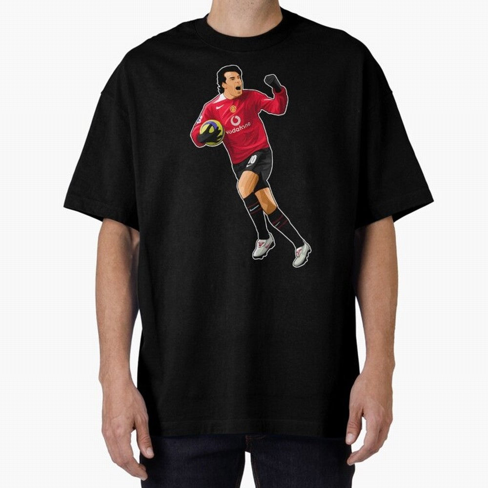 Ruud Van Nistelrooy #10 Scooring Goals Oversized T-Shirt Bring Supporter Culture to Match Day Hype around FIFA World Cup 2026 USA Canada Mexico, Neymar, Haaland and Cristiano Ronaldo, France, Classic Soccer Heritage, Championship Pressure, Fan