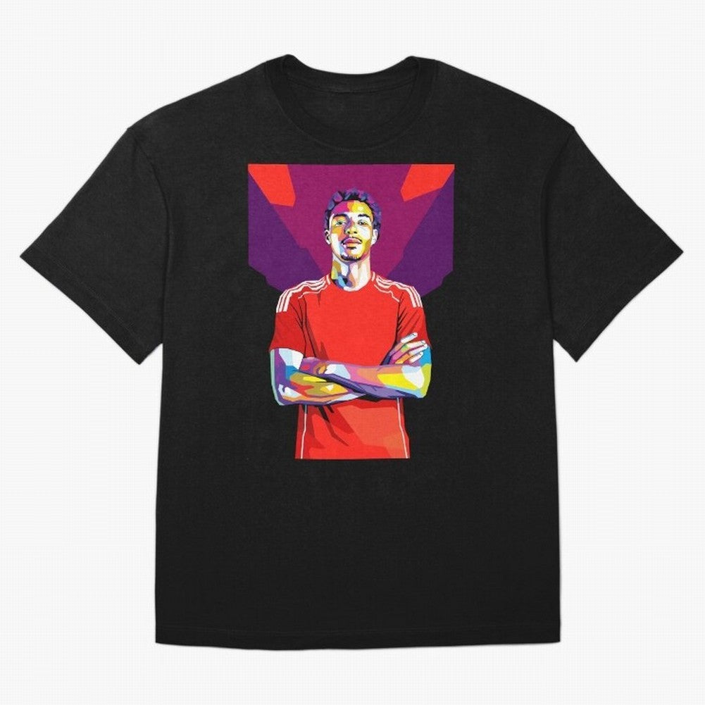 Ekitike in WPAP Style Oversized T-Shirt Refresh FIFA World Cup 2026 USA Canada Mexico Centered on Haaland, Brazil, Portugal and Argentina Energy, Retro Football Energy, Iconic Rivalries, Trophy Chase Drama and Stadium Atmosphere; Ideal for Fans Who