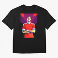 Ekitike in WPAP Style Oversized T-Shirt Refresh FIFA World Cup 2026 USA Canada Mexico Centered on Haaland, Brazil, Portugal and Argentina Energy, Retro Football Energy, Iconic Rivalries, Trophy Chase Drama and Stadium Atmosphere; Ideal for Fans Who