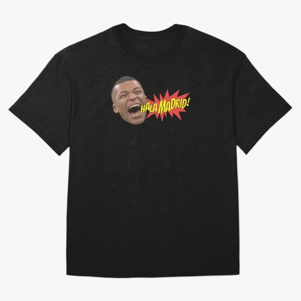 Real Madrid - Kylian Mbapp¨¦ Hala Madrid Oversized T-Shirt Feel the Trophy Chase of Global Football Passion for FIFA World Cup 2026, Inspired by CR7 and Messi, France, Stadium Chants, National Pride, Trophy Dreams and Unforgettable Football