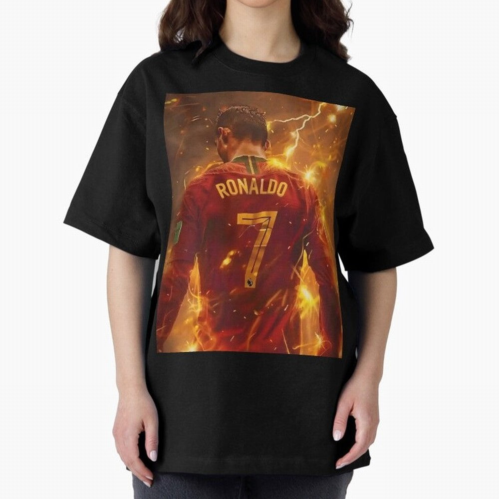CR7 Christiano Ronaldo Oversized T-Shirt Relive the Noise and Pride of the FIFA World Cup 2026 USA Canada Mexico Journey through Cristiano Ronaldo Highlights, Netherlands Pride, Sports Nostalgia, International Competition, Famous Players and