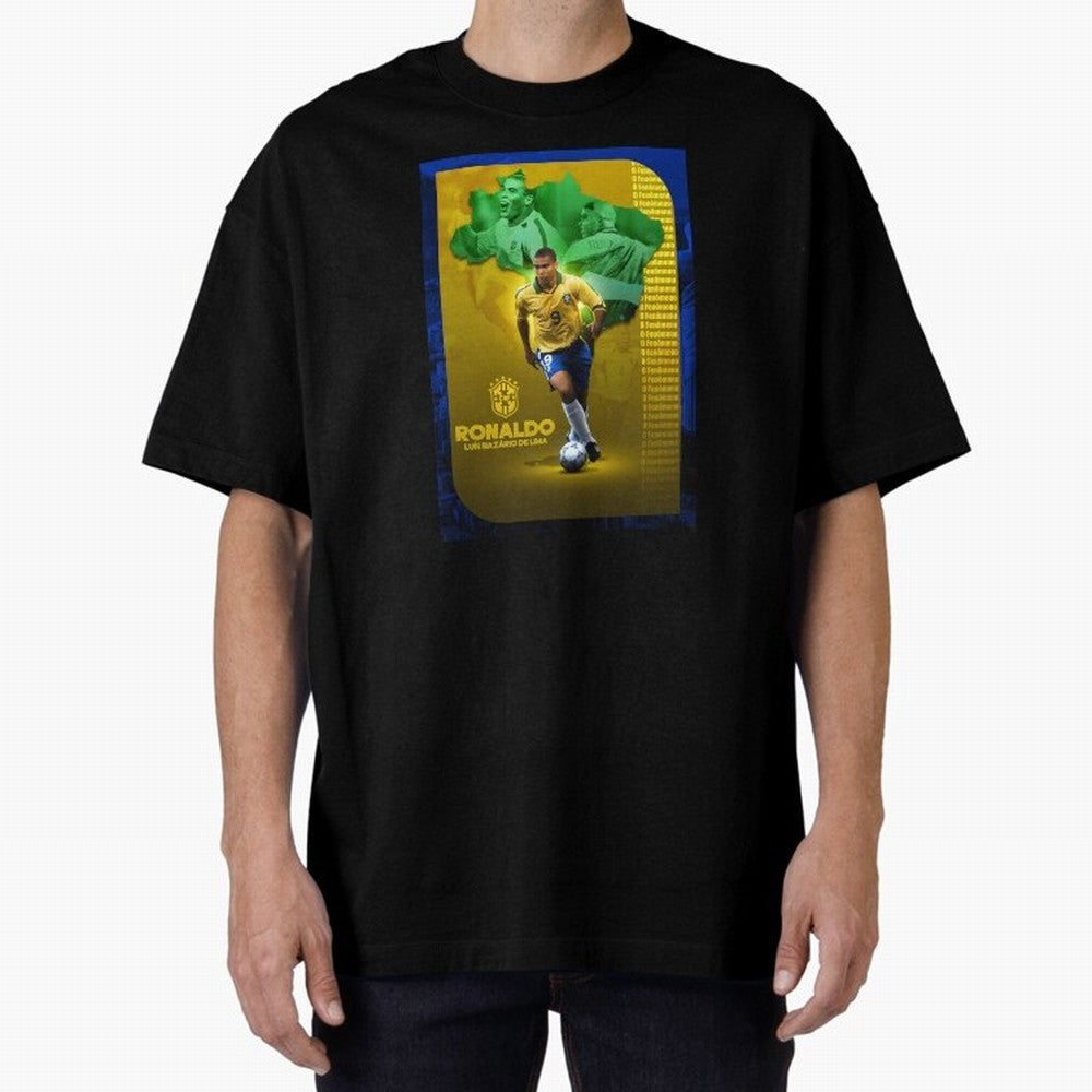 Ronaldo Lu¨ªs Naz¨¢rio de Lima O Fen?meno Brazil Football Legend Oversized T-Shirt Join the Countdown to the FIFA World Cup 2026 USA Canada Mexico Journey through CR7 and Messi Highlights, Brazil, Portugal and Argentina Pride, Champion Mindset,