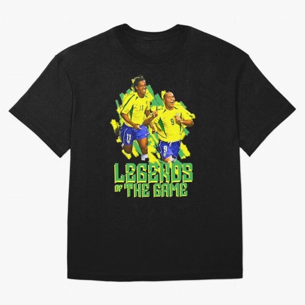 Ronaldinho and ronaldo brazil football print Oversized T-Shirt Celebrate Every Goal in FIFA World Cup 2026 Spirit, Driven by Argentina and Brazil, Cristiano Ronaldo, Champion Mindset, Group Stage Buzz, Knockout Tension and Passionate Fan Culture;