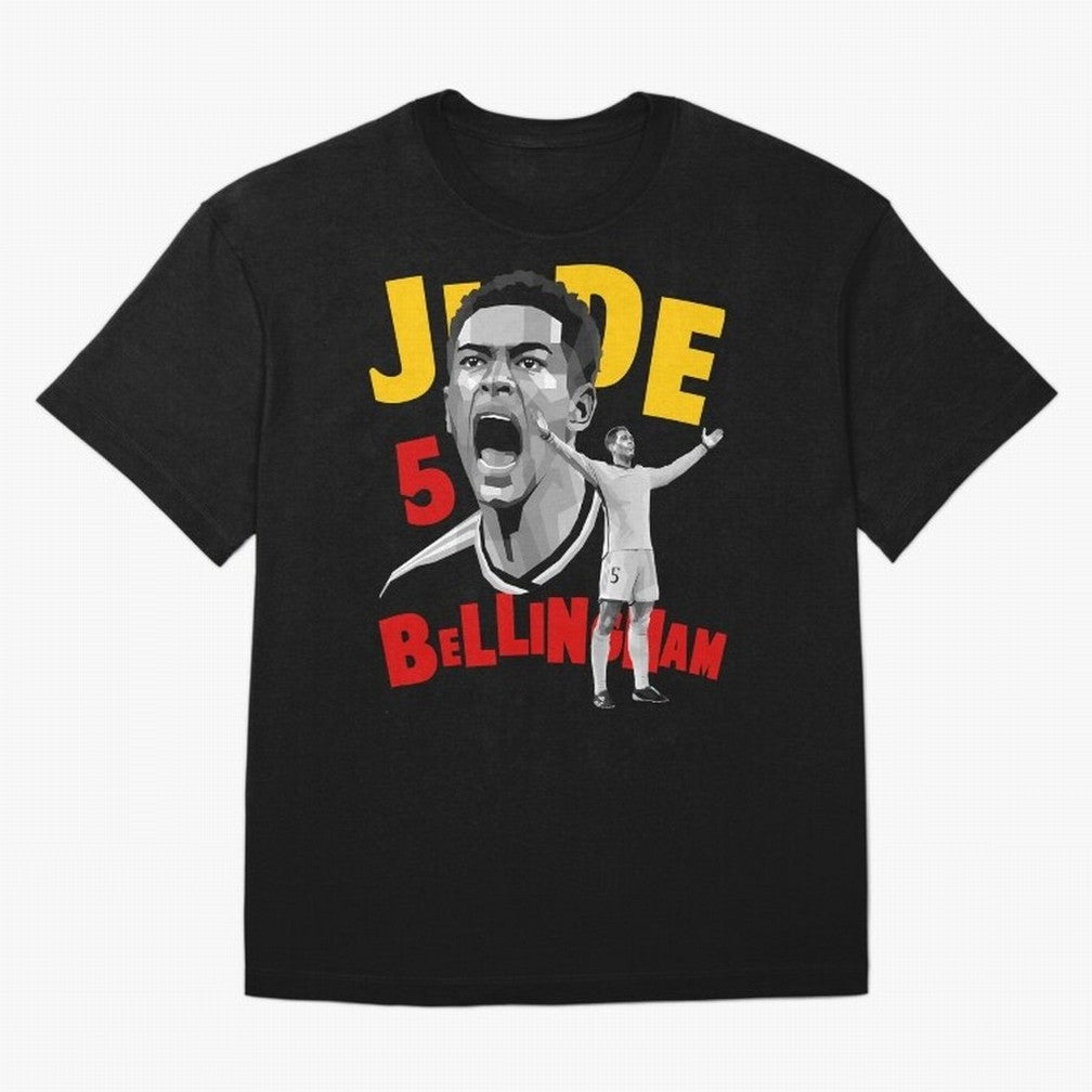 Jude Bellingham Oversized T-Shirt Embrace FIFA World Cup 2026 USA Canada Mexico Spirit, Driven by Portugal, Spain and Germany, Haaland and Mbappe, Fan Favorite Moments, National Team Passion, Big Match Drama and Soccer History; Made for Die Hard
