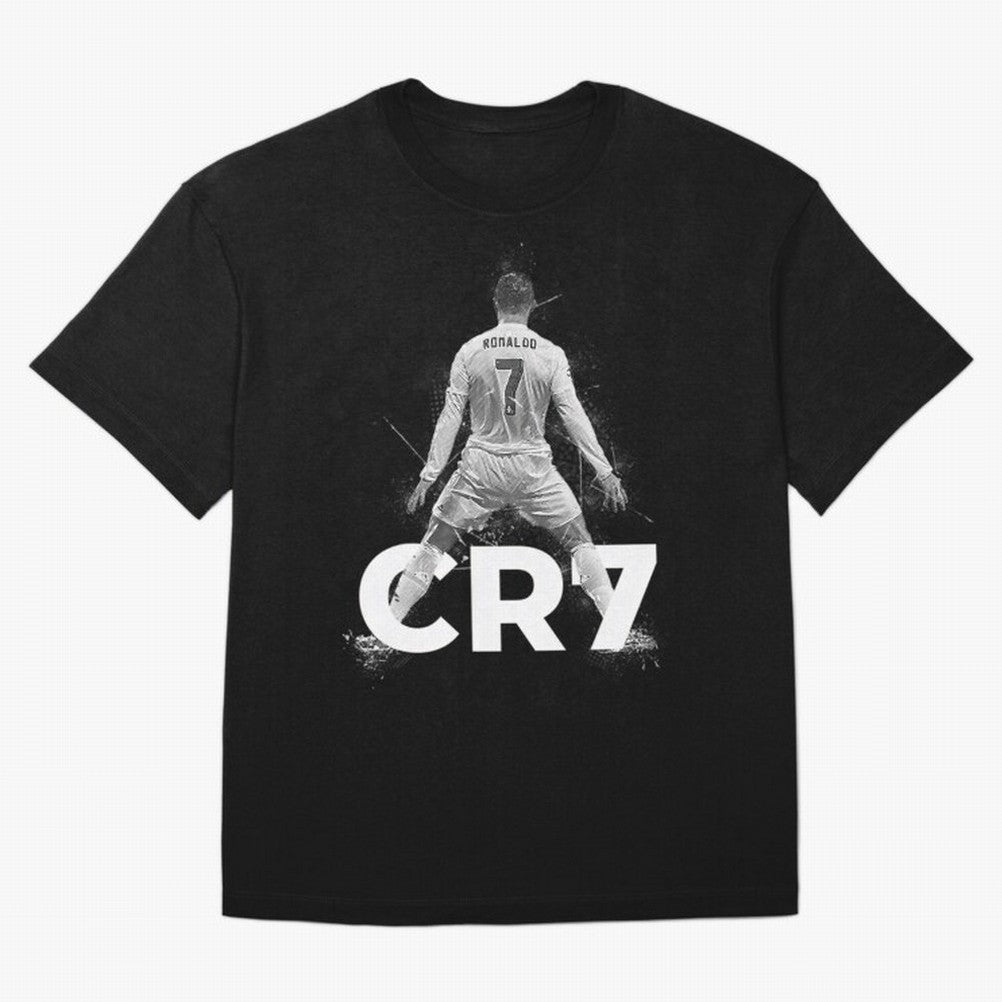 CR7 Ronaldo Celebration Artwork For Football Fans Gift For Soccer Enthusiasts Oversized T-Shirt Fuel the FIFA World Cup 2026 USA Canada Mexico Journey through Haaland and Mbappe Highlights, England and Germany Pride, Fan Favorite Moments, National